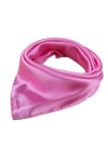 ROICHIC Foulard Carré Uni en Satin Elégant Chic OL Classique Multicolore 57x57CM,S,Noir0