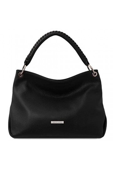 TUSCANY LEATHER TLBag Sac à main en cuir souple Noir