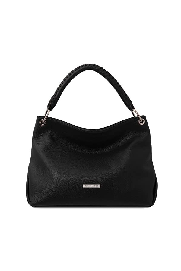 TUSCANY LEATHER TLBag Sac à main en cuir souple Noir