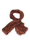 SamHeng Écharpes pour femmes légères à la mode Imprimé léopard Écharpe Châle Wraps foulard Marron Foulard en coton léger et d