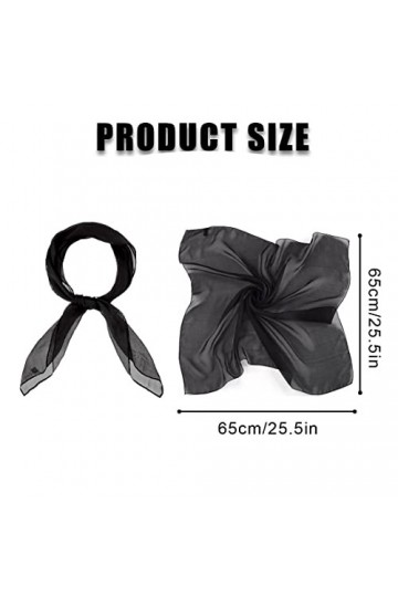 Foulard Soie Femme Satin Polyvalent | Bandana Femme | Mouchoirs Colorés | Cache-cou d’été | écharpe été | Foulard en mousseli