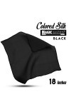 Magic Silk Foulard en Soie Noir 45 x 45 cm 