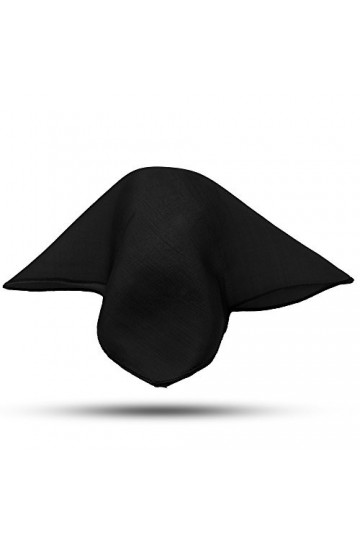 Magic Silk Foulard en Soie Noir 45 x 45 cm 