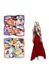 ATBUSS Lot de 2 foulards carrés en soie pour femme Motif floral et coloré 90 x 90 cm, multicolore, 90 * 90 cm