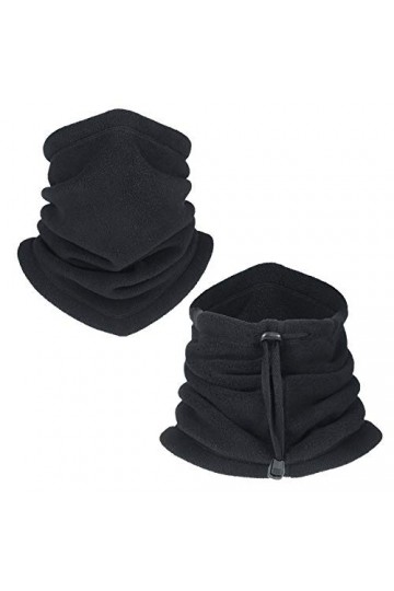 TAGVO Cache-Cou dhiver avec Cordon De Serrage,Tube De Cou De Moto Multifonctionnel,Écharpe Ultra-Douce,Cache-Cou Respirant C