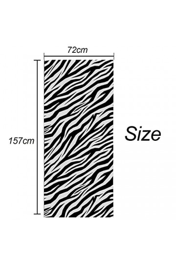 SamHeng Foulards à rayures pour femmes Écharpe en mousseline de soie douce respirante légère Longue mode Châle résistant au s