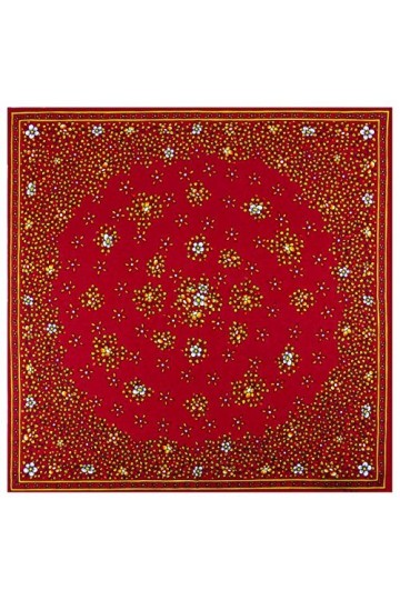 Valdrôme Foulard coton 100% motif Provençal Farandole 40x40 cm