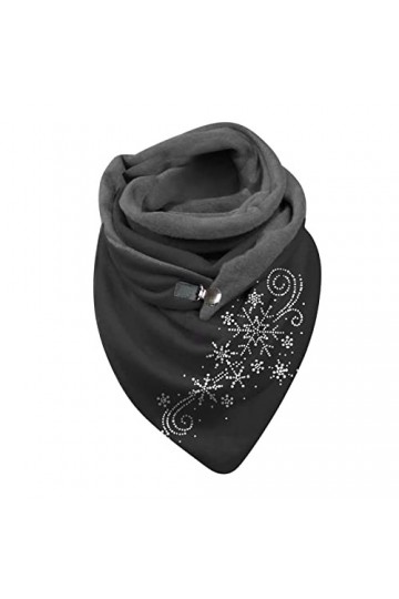 Générique Écharpe Triangle Femme Hiver Chaud Chale Vintage Écharpe Décontracté Pas Cher Echarpe Ample Scarf Automne et Hiver 