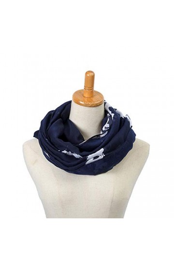 AnJuHoPa Viscose Écharpe Boucle Écharpe Bandana Foulard Tissé Mince Respirant Élégant Écharpe Imprimé Cheval Animal pour Fill
