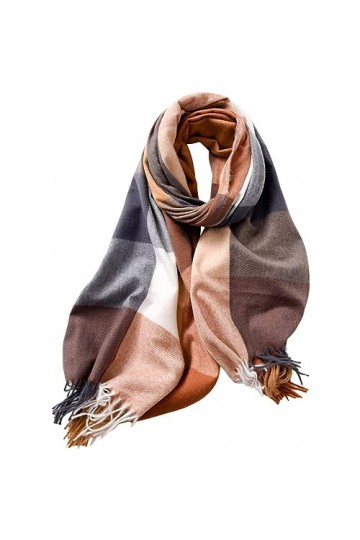 Écharpe Femme Cape Souple Chaude Confortable Vintage Mode Scarf 2023 Automne Chic Grande Taille Étole Wraps Classique Écharpe