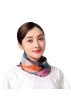 Xiang Ru Foulard Femme Tour de Cou Soie Imitation Protection Solaire Printemps Automne Style E
