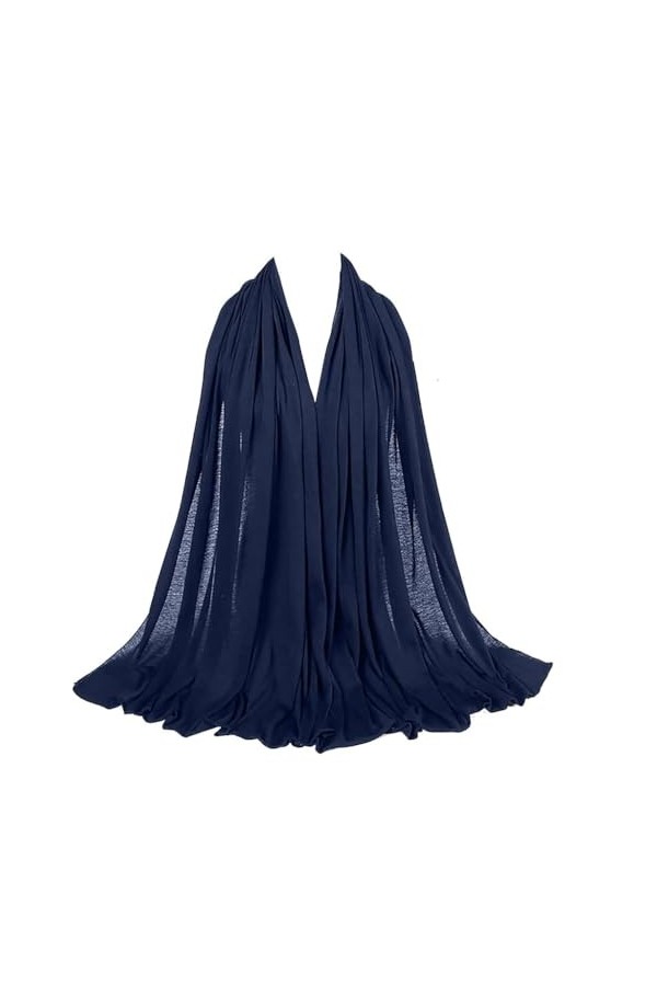 rtdgcv Écharpe Loop Femme Fine Mousseline de Soie Foulard Femme de Style Ethnique Solide Foulard Multi-usage Écharpe Écharpe 