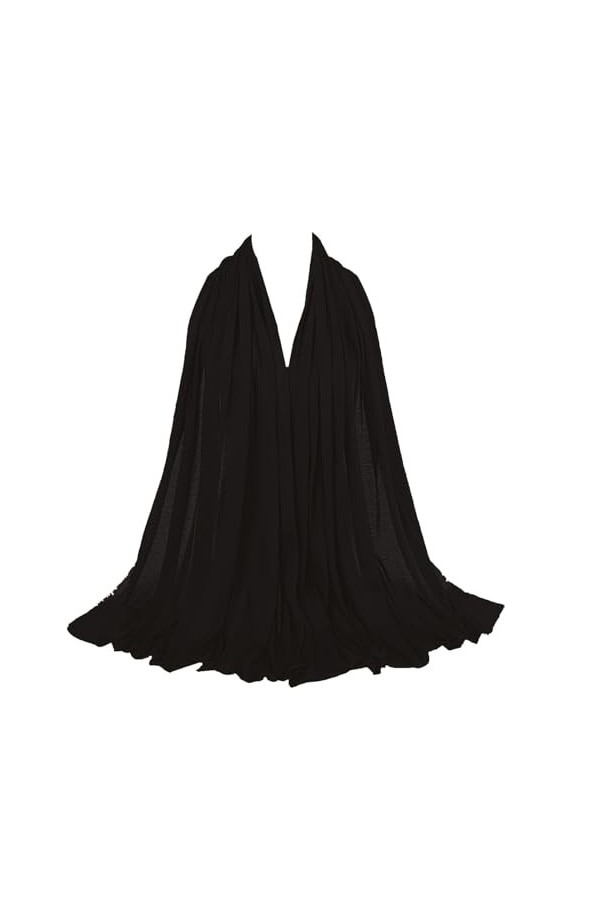 rtdgcv Écharpe Loop Femme Fine Mousseline de Soie Foulard Femme de Style Ethnique Solide Foulard Multi-usage Écharpe Écharpe 