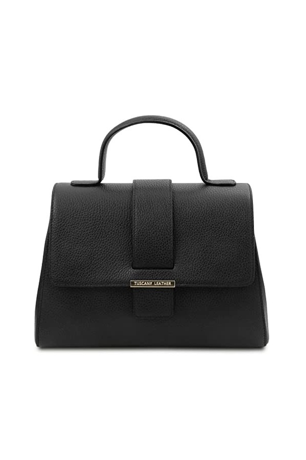 Tuscany Leather TLBag Sac à Main en Cuir Noir