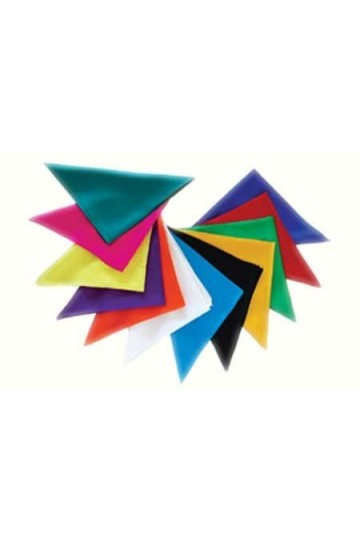 100% Soie Foulard Bleu 45 x 45 cm 