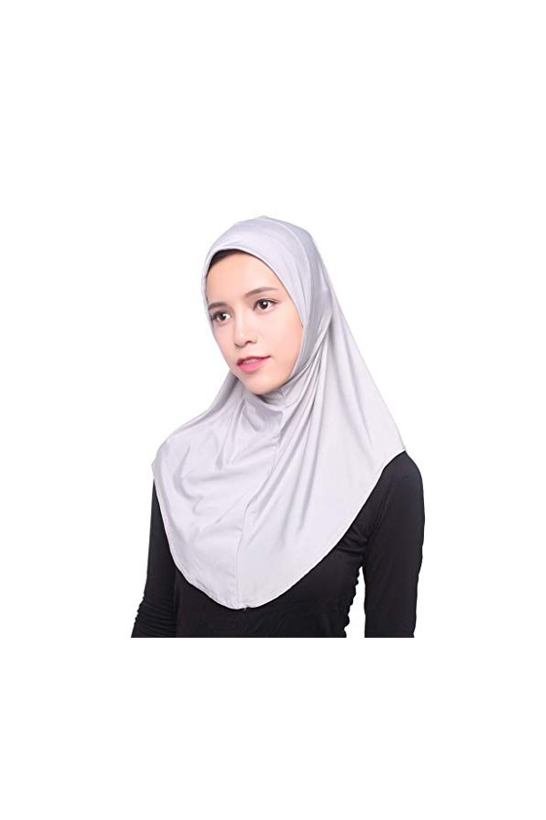 ZHIYU Couverture intérieure du foulard - Hijab islamique musulman - Pour femme - Chapeau islamique complet - Écharpe - Rouge,