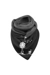 liaddkv Foulard en coton pour femme, le bouton chaud de mode doux foulard imprimé foulard crème, c, taille unique