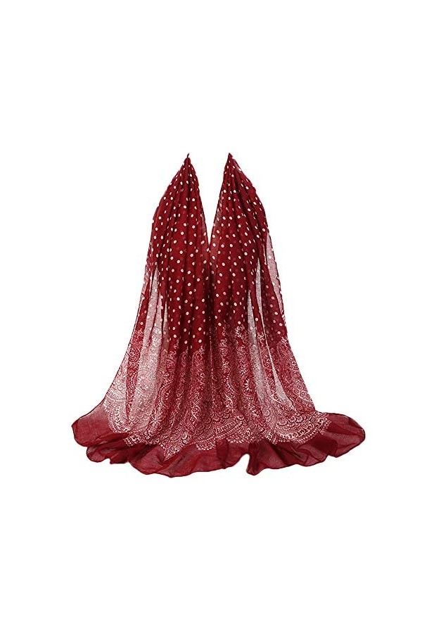 ZHIYU doux écharpe mode coton plage rayures serviette écharpe écharpe femme foulard rouge à carreaux, a, taille unique