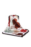 Cebilevin Grand Foulard Carré Imprimé Feuilles 90x90cm