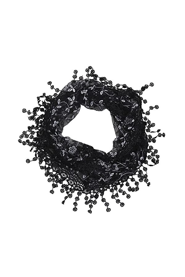 JK Home Femme Echarpe Triangle Dentelle Foulard Châle Printemps Automne