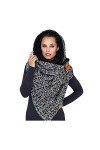 LUCKLY Mode Femme Foulards Châles Écharpe,à Imprimé Cachemire et Boucle à Capuche en Écharpe de Haute Qualité Rétro Imprimé C