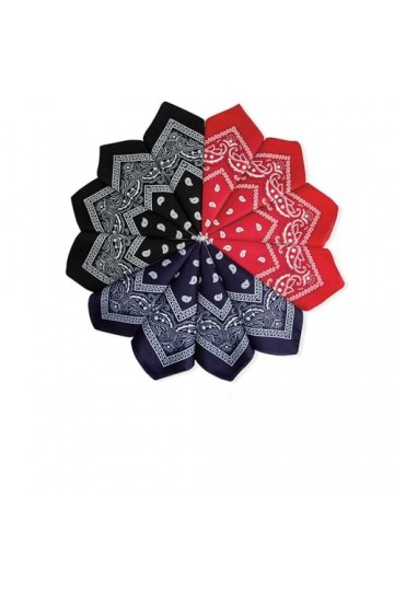 Kotashion Bandanas Foulards Écharpe Hommes Femmes Bandana Cheveux Femme 100% paisley Foulard fichu Multifonction Coloré Cycli