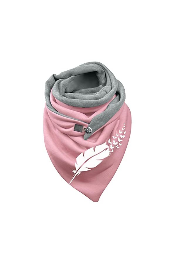 ORANDESIGNE Écharpe Femme Wrap Écharpes Châles Empreinte Pissenlit Automne Hiver Foulard Écharpe Chaude Décontracté Mode Chic