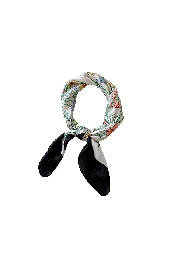 FFWTPY Foulard Carré Femmes Bandanas Foulards Accessoire 70 x 70 cm Bandeaux Multifonctions pour Femme Homme, Plusieurs Coule