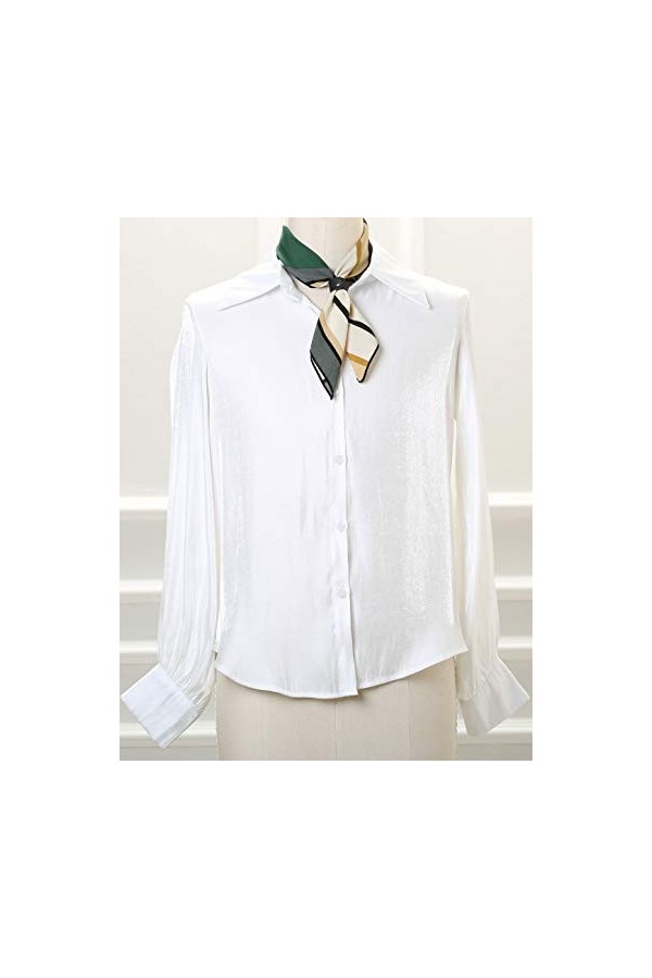 sourcing map 50cm Bande Impression Square Cou Enveloppe Écharpes Tête Écharpe Fanchon Foulard Bandana pour Femmes Vert avec b