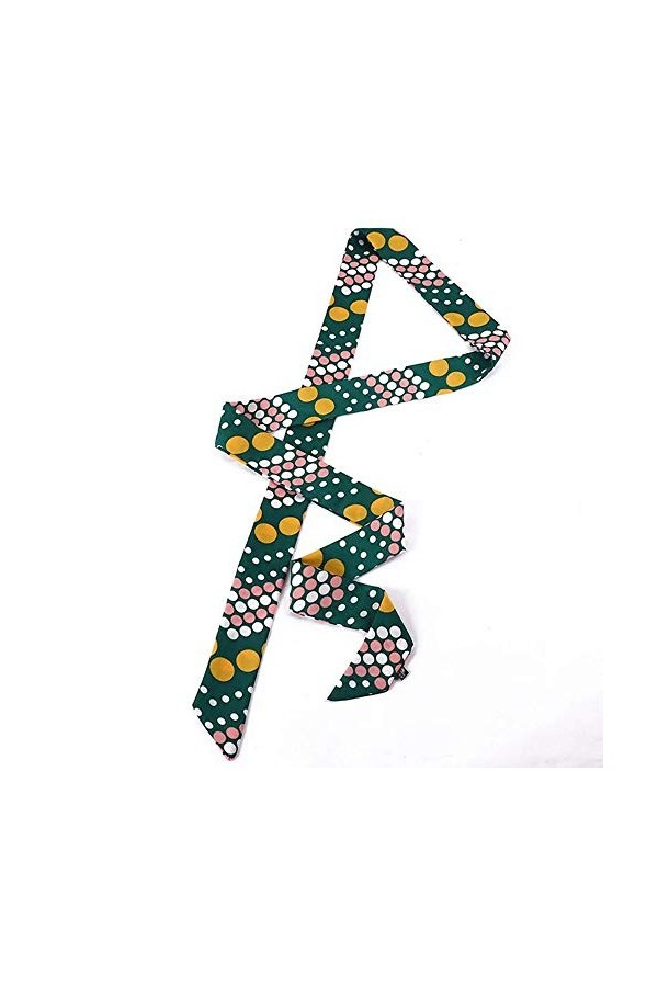 HIDOUYAL Foulard Cravat Imprimé Longue Etroit Chic Elégant 195 * 5cm Couleur 32 