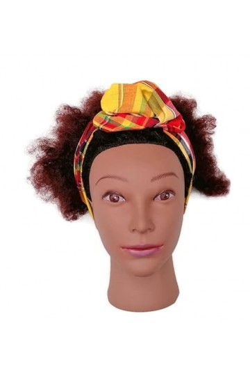 Bandeau Madras cheveux modulable rigide pour femme bandeau en coton