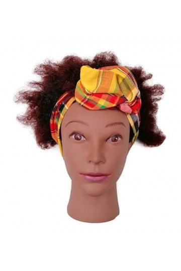 Bandeau Madras cheveux modulable rigide pour femme bandeau en coton