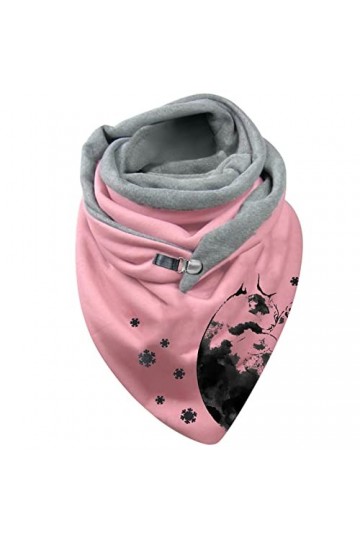 Écharpe en coton pour femmes Écharpe triangulaire avec impression élégante Écharpe dhiver en coton triangulaire Foulard à fl