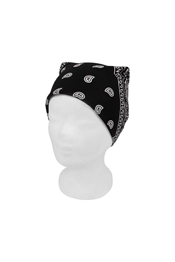Alsino Bandana, en cotton, paisley,noir 100% Cotton 12