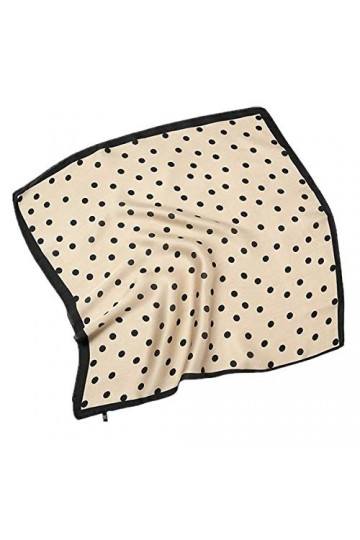 HIDOUYAL Grande Foulard Carré Polyester Silk Like Carreaux Polka Dots 70 * 70cm polka dots 9 
