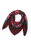 Écharpe en boucle pour femme, foulard triangulaire pour femme - Mode dhiver - Imprimé chaud - Écharpe pour femme - Mode bohè