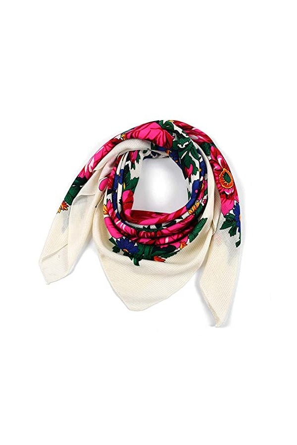 Écharpe en boucle pour femme, foulard triangulaire pour femme - Mode dhiver - Imprimé chaud - Écharpe pour femme - Mode bohè