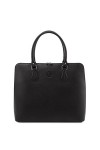 TUSCANY LEATHER Magnolia Sac business en cuir pour femme Noir