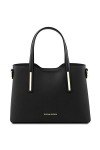 TUSCANY LEATHER Olimpia Sac cabas en cuir - Petit modèle Noir