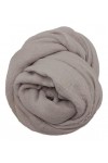 Écharpe hijab froissée en coton mélangé doux châle long foulard pour femme 90 x 180 cm , Jaune mustrad, Standerd Size