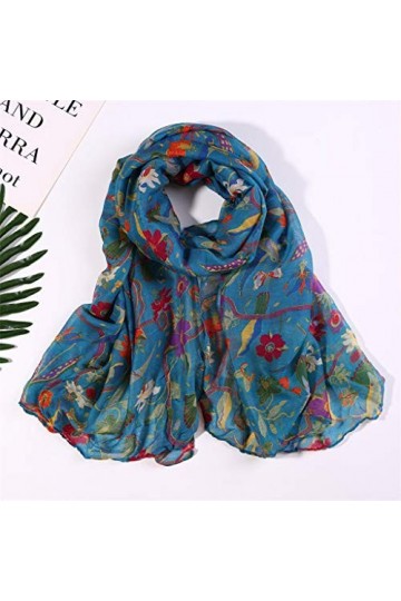 Foulard Femme Motif Elegant Pour Coton Grande Beau Automne Foulard Chaud Hiver Pure Doux Scarf Snood Chale Bandana Cagoule