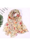 Foulard Femme Motif Elegant Pour Coton Grande Beau Automne Foulard Chaud Hiver Pure Doux Scarf Snood Chale Bandana Cagoule