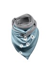 Echarpes Triangle Femme Châle Chaud écharpe à Motif D’impression De Patte De Chien Mignonne Automne Hiver Foulards Châle Vint