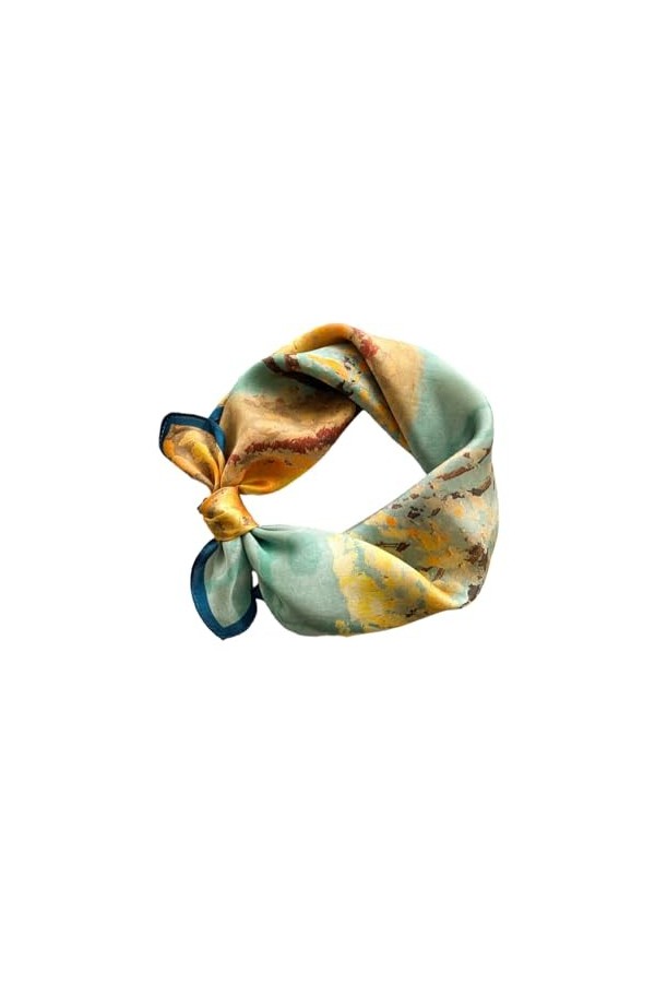 CLSSLVVBN Foulard en soie élégant pour femmes, accessoire multifonctionnel et chic pour toutes les occasions, foulards en soi