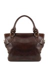 TUSCANY LEATHER Ilenia Sac à épaule Marron foncé