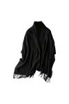 MEIbax Écharpe Triangle Femme Hiver En Coton - Chaud Enveloppe Douce Écharpes Foulard Imprimé Femme Chat Chale Femme Cachemir