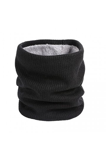 wangbadan Unisexe tricoté écharpe Chaude écharpe Hiver Bague dautomne Femmes Bandana Foulard Solide Foulard Molleton mâle Ba