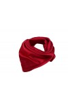 Unisexe Polyvalent Couleur Unie 45% Soie Bandana Foulard de tête Foulard Écharpe de Cou Rouge 