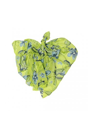 KIKKA MIA - 80 % coton 20 % soie imprimé - écharpe femme fabriquée en Italie - Foulard élégant accessoire écharpe de haute qu