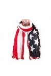Foulard Echarpe Cheche USA Drapeau Americain Vintage Tendance 160 cm x 100 cm